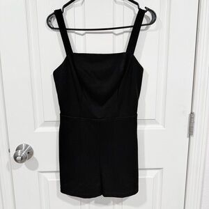 Black Sleeveless Romper